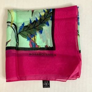 Belenciaga Rosa Botânica  square silk scarf (W115)